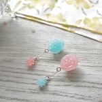 食品サンプルみたいなドロップ×金平糖のお菓子イヤリング