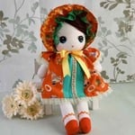 昔懐かしい　かわいい文化人形