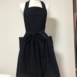 エプロン 大人用 黒無地