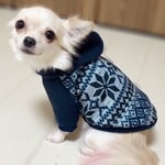 大人気 ノルディック柄パーカー【ネイビー】