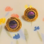 フランスアンティーク釦のピアス
