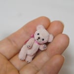 3.4cm ミニミニ クマちゃん (ピンク)