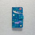 COMO スマホカバー・手帳型【受注製作】クジラコスモ