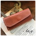 栃木レザーキーケース＊オイルバケッタReddish Brown 