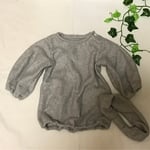 フリース杢グレーワンピ