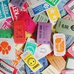 世界のチケット 50枚 コラージュ ラッピングなどに