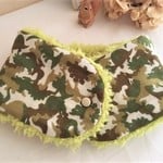 プリンスの首元にふんわりなあったかさを*ボアプチマフラーorネックウォーマー＊迷彩*恐竜*ライムグリーン