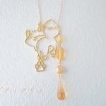 ＊振り向きアニマルシリーズ＊キツネのお尻が可愛いラリエット