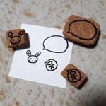 うさぎ　OK　&　吹き出し　はんこ