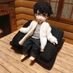 ポケット付きロングカーディガン(厚手地クリーム)