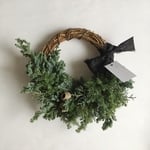 フレッシュ 針葉樹のクリスマスリース*a