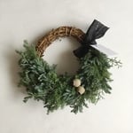 フレッシュ 針葉樹のクリスマスリース*d