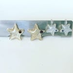 【親子ペア】クリスマスに！キラキラ星のピアス/イヤリング