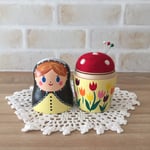 V様オーダー品＊チューリップガール🌷マトリョーシカ針山