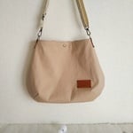 【サマー セール】11号帆布ショルダーバッグ ベージュ