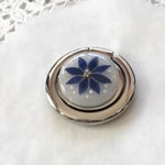 再販✖︎3☆Navy flower煌めきスマホリング2