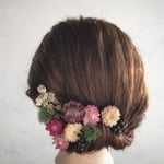 040 和装 成人式 ドライフラワー ヘアパーツ  ヘッドドレス    髪飾り