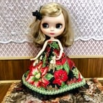 ブライス　リカちゃん  プーリップ  ドレス  クリスマス