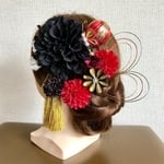 髪飾り つまみ細工 成人式 結婚式 前撮り