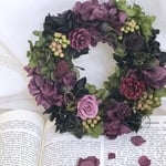 紫陽花 リース＊クリスマスリース