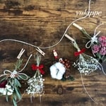 ドライフラワーガーランド☆ﾟクリスマス⭐