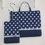  紺はな♥レッスンバッグ＆上靴入れのセット*