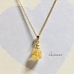 天然石シトリンクォーツのネックレス