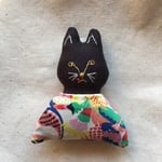 クロネコ ブローチ