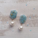 空色鉱石のイヤリング/ピアス