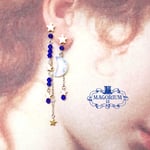 ＢＬＵＥ　ＭＯＭＥＮＴ　〜輝き始めた三日月と星々のピアス〜 (304ステンレス)
