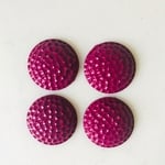 Vintage Purple Carved 28mm Cabochons 