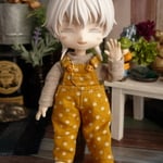 オビツ１１サイズサロペット(からし)