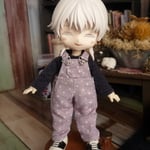 オビツ１１サイズサロペット(薄紫)