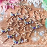 💙7777祭り💙お月様ミンゴステッキキーホルダー(ブルー)💙
