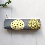 北欧 あじさいサークルプリント ペンケース