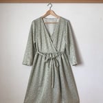 和柄☆着物からカシュクールワンピース