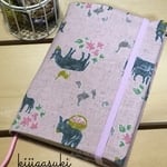 文庫サイズ ロバの親子の ブックカバー