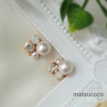シンプル☆ビジューピアス☆