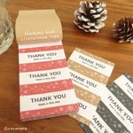冬模様☆クリスタルスノーThankyouシールBOOK☆3カラー72枚☆