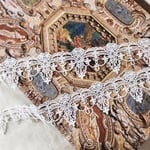 ＊再入荷＊1m ゴージャス ロココ風 ケミカルレース ブレード 白 BK181104 ハンドメイド 手芸 素材 材料