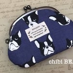 ☆H様オーダー☆フレンチブルドッグのがま口ポーチ♪
