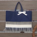  ピアノ♪レッスンバッグ♫ (ネイビー)