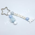 星リング☆お名前キーホルダー