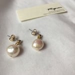 淡水パールの一粒ピアス