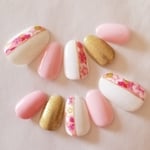 和ラインネイル 桜色