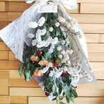 X'masリボン付き☆バラのドライフラワースワッグ 送料無料！ 