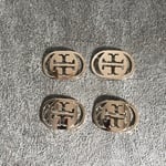 ［金属製］リボン Tバックル 大  4個