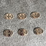 ［金属製］リボン Tバックル 小6個