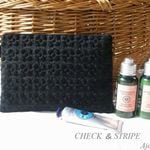 CHECK ＆STRIPE　ノアール刺繍（M）