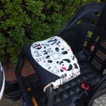 【完成品】あったかハンドル防寒カバー(自転車チャイルドシート用)×パンダ柄